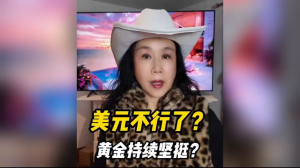 美元不行了？黄金坚挺？
