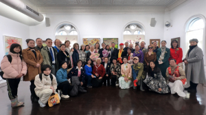 《陌上花开》&mdash;&mdash;顾月华、孙林艺术联展在纽约法拉盛市政厅开幕