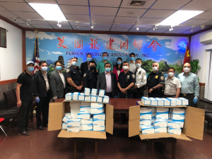 高娓娓：闽侨团仅隔10天再次献爱心给社区，给纽约警察送口罩，彰显华人责任感