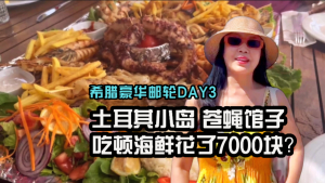 高娓娓:土耳其小岛苍蝇馆子吃顿海鲜居然花费7000块?