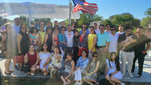 美国V视：美国纽约中美商会海边聚会