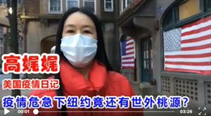 高娓娓疫情日记:疫情危急下纽约竟还有世外桃源?纽约市长喊话特朗普;史无前例的音乐会