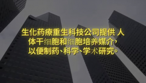 纽约财经投资项目10:生化药療重生科技公司提供人体干细胞和细胞培养媒介