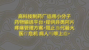 纽约财经投资项目8:高科技制药厂运用小分子药物输送平台