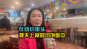 在纽约街头被天上掉馅饼砸中是什么体验?