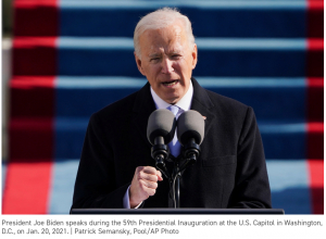 第46任美国总统乔&middot;拜登就职典礼现场