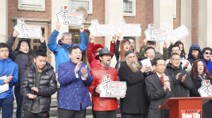 纽约皇后区区长竞选人尹导 新闻发布会成功举办