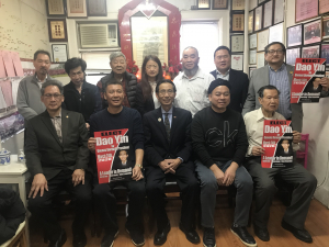 纽约皇后区区长候选人尹导拜访马氏宗亲会